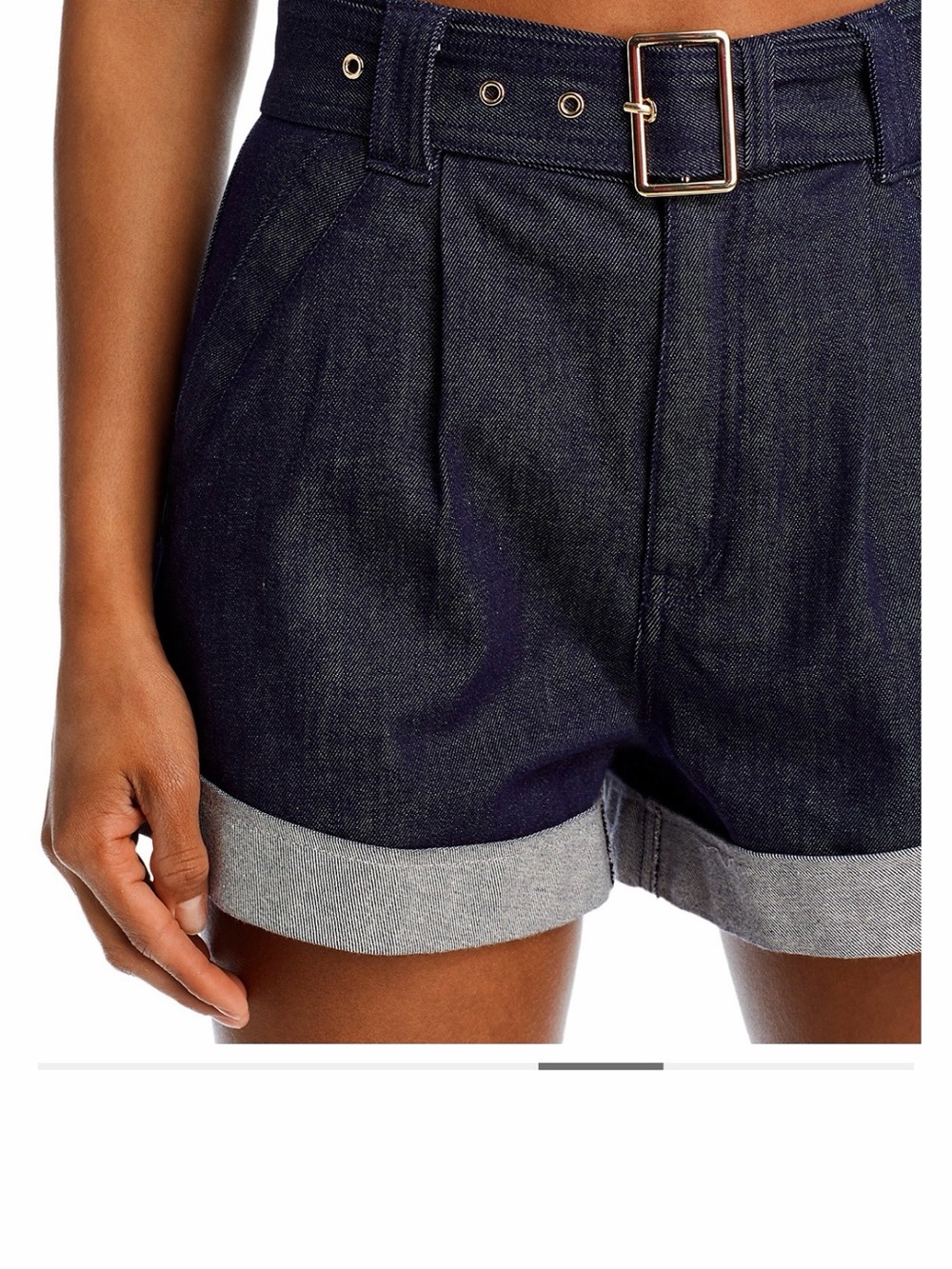 Generation Love Dark Indigo Erina Rolled Cuff Denim Shorts